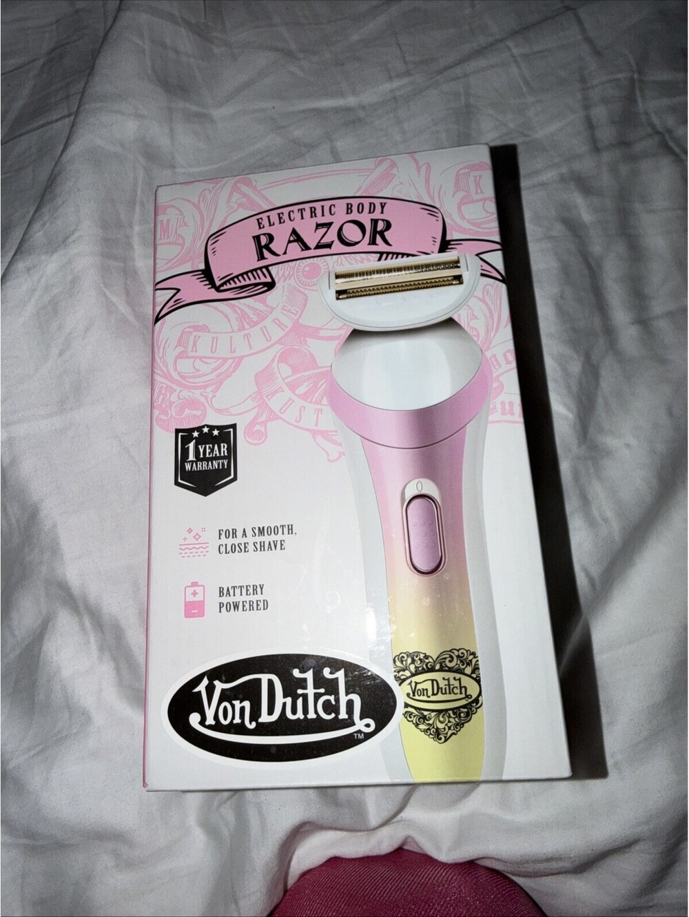 Von Dutch Women's Electric Body  Foil Shaver, Battery Operated